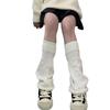 Leg Warmers for Women Girls Lolitas Leg Warmer Knitted Long Socks Gothic Harajuku Leg Cover Middle Tube Stockings Gift  White