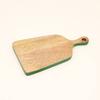 Green-Edged Mango Wood Serving Board Kitchen Charcuterie Board for Dining and Entertaining