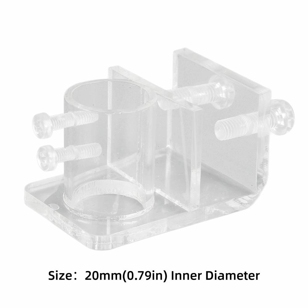 

Transparent Acrylic Aquarium Pipe Clip Single Hole Aquarium Pipe Holder Fish Tank
