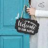 Double-Sided Wooden Chalkboard Labels with Hanging Rope for Messages, Restaurants, or Decorations