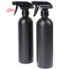 2Pcs 500ml Black Plastic Trigger Spray Bottles for Car Cleaning Multi-function Durable Cleaning Tools for Auto Detailing