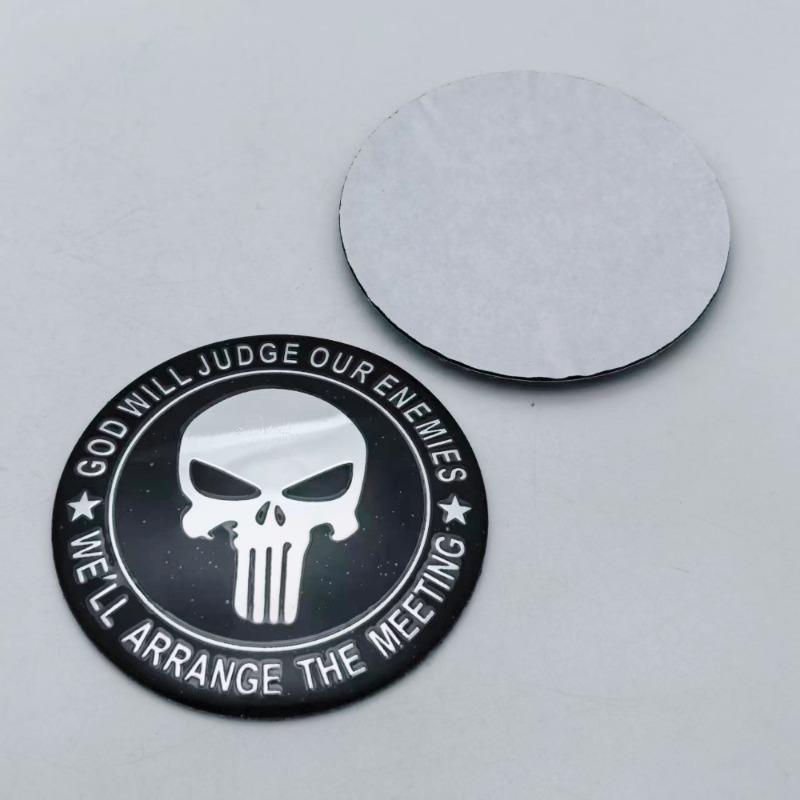 4pcs 45mm 56mm 65mm Skull Logo Emblem Car Stickers Accessories for Car Wheel Center Caps Hub Cap Rim Dust Cover Badge Replace
