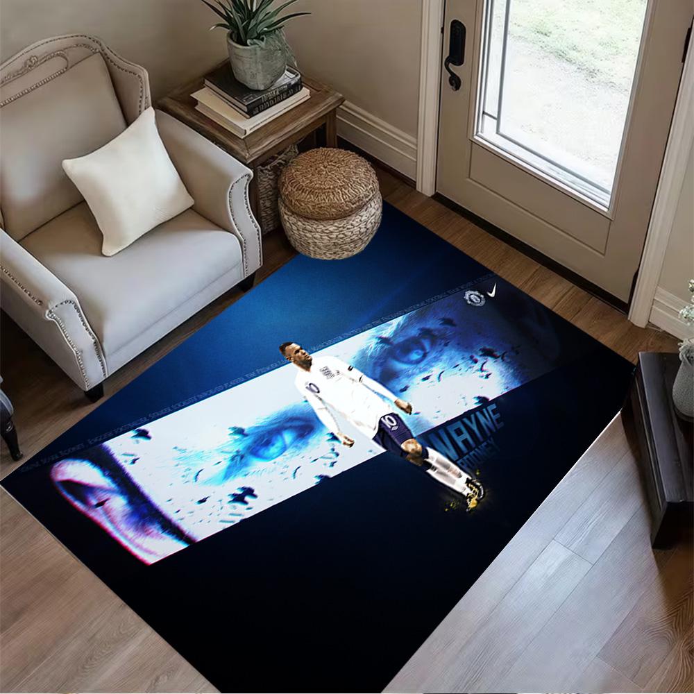 Football Player Action Floor Mat Design for Decorate room Foyer Balcony Bedrooms Anti-slip Rug Decorate Offices