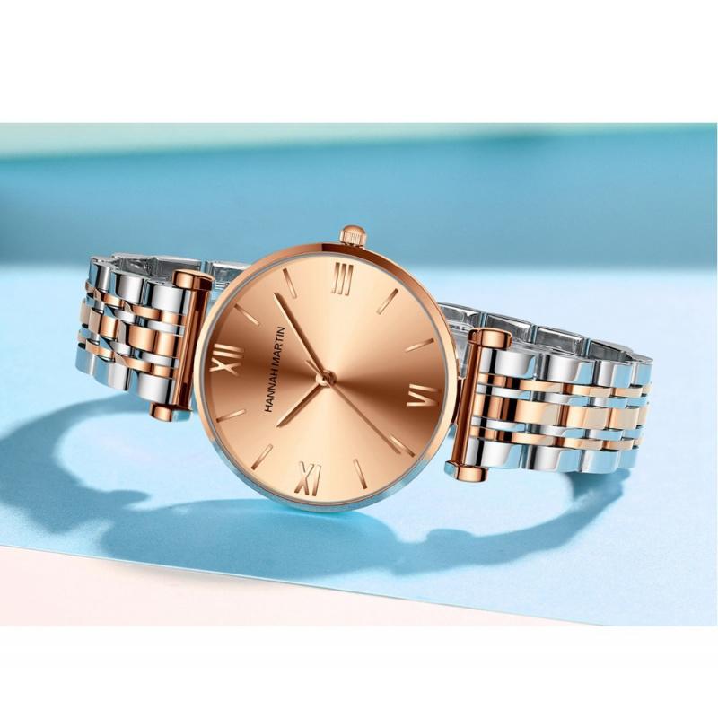 Japanisches Miyota Uhrwerk Solides Edelstahlarmband Uhr Silber Roségold Sternenhimmel Damenuhr