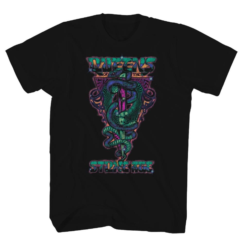 

Queens of the Stone Age Snake Mens T Shirt Music Classic Rock Band Tee New Black Unisex T-Shirt L