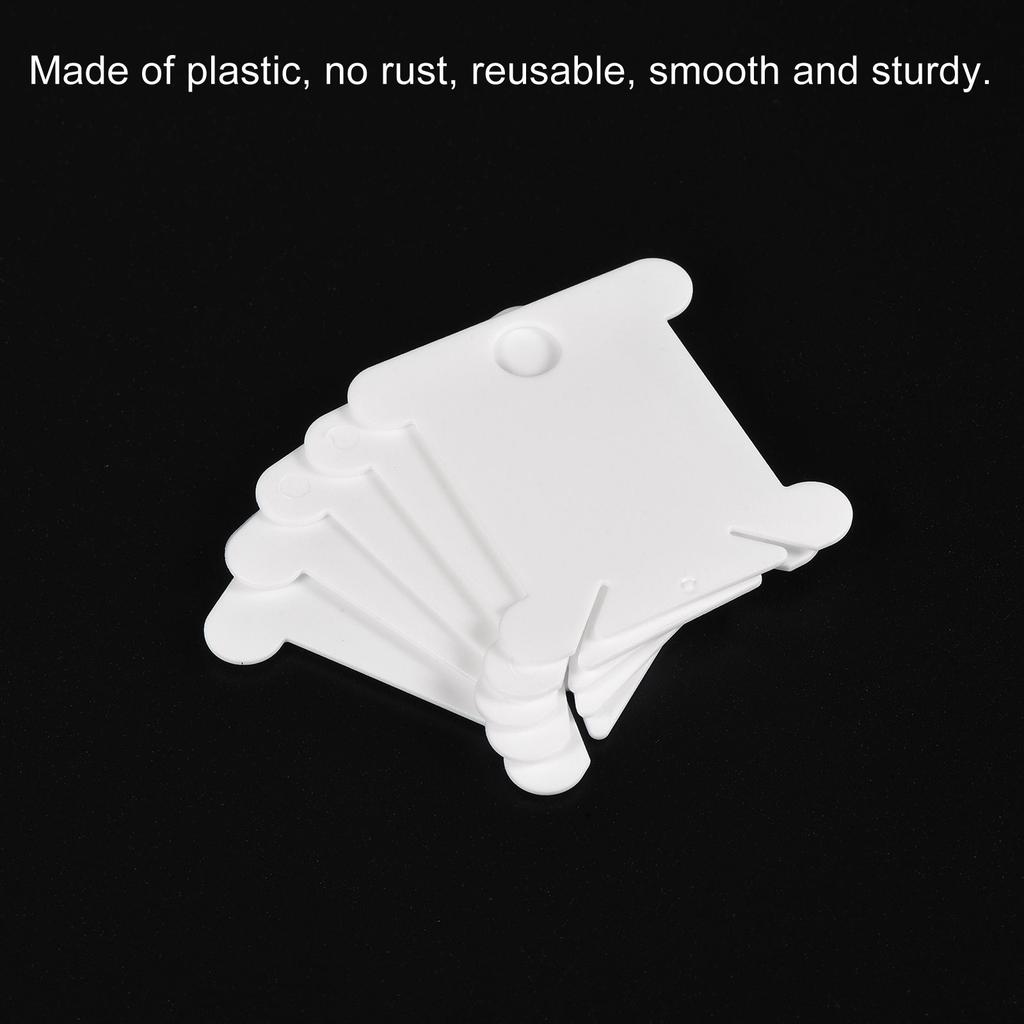 100/300pcs Plastic Floss Bobbins, Thread Cards Cross Cotton for Craft DIY Sewing Storage Case Embroidery Multicolor