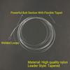 3PCS/Pack 0X~7X Tapered Leader Fly Fishing Line 9FT/2.28M Fly Line Leader With Welded Loop Clear Nylon Tippet Line