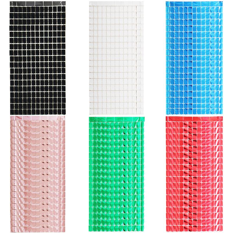 2M Birthday Party Decoration Backdrop Curtain Sequin Wedding Decor Background Baby Shower Glitter Backdrop Adult Anniversary