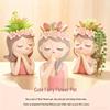 Creative Fairy Girl Succulent Flower Pot Silicone Desk Ornament