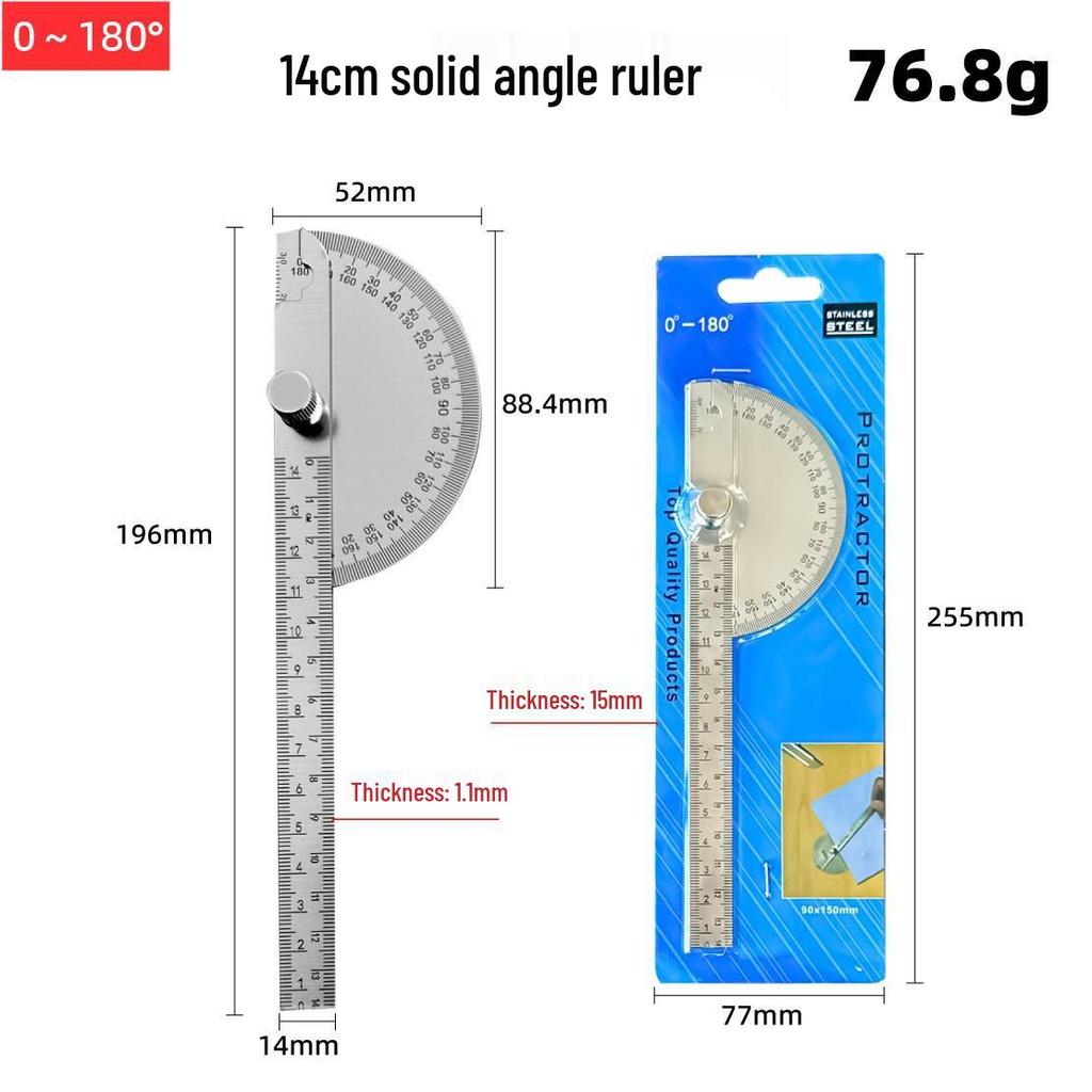 Steel Ruler Positioning and Marking Tool for Woodworking
