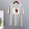 Hirsionsan Vintage Printed T Shirt Women Summer Chic Tees 100% Cotton Elegant Jumper Clothes Oversized Casual Pullover Top