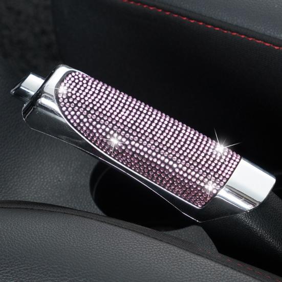 Car Handbrake Cover ABS Parking Handbrake Decorative Cap Auto Handbrake Grip Cover Universal Vehicle Interior Decor Accessories