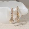 1 Pair Fashion Conch/wings Dangle Earrings for Women Zirconia Earring Jewelry Wedding Party Accessories