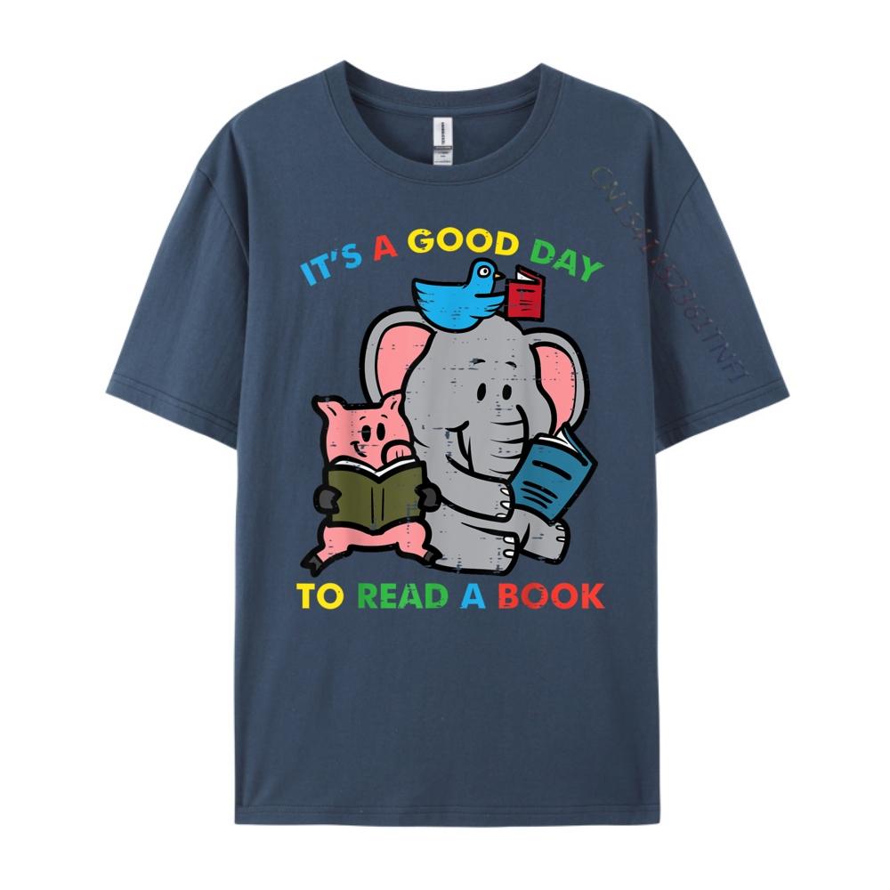 Its A Good Day To Read A Book Animals Reading Librarian Christian Tshirt Men Camiseta Masculina Big Size Easter Sunday
