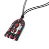 Les Trésors De Lily [J2805] - Designer Necklace 'Anamaya' Red Black