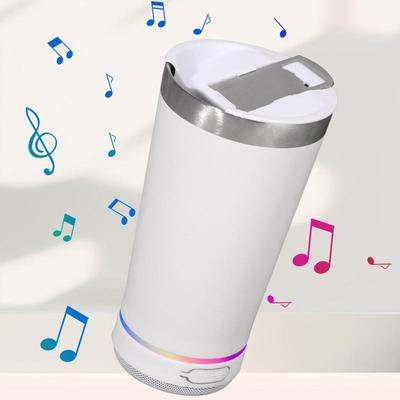 Edelstahl Musik Isolierbecher 16oz Tragbare Wasserflasche Bierkrug Lautsprecher Kabelloser Bluetooth-Lautsprecher mit Flaschenöffner
