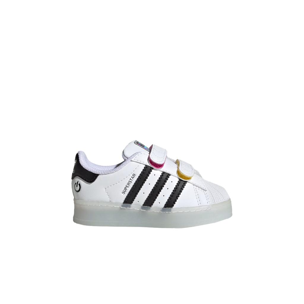 adidas Superstar CF I LED Lights Pack - White Black Baby Sneakers Cloud-White Core-Black Sky-Rush JI0508