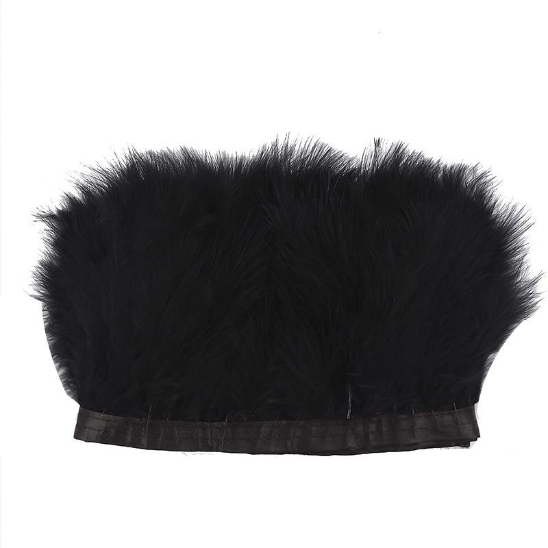 Full Velvet Turkey Feather Cloth Edge Diy Feather Headdress Corsage Decorative Material Feather Clothing Accessories