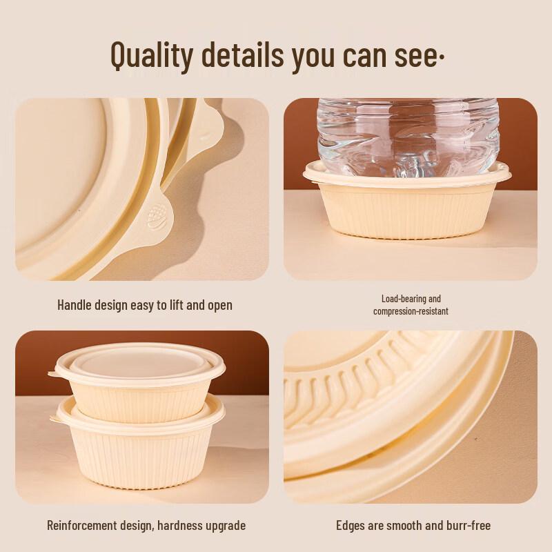 Disposable Corn Starch Bento Box Set