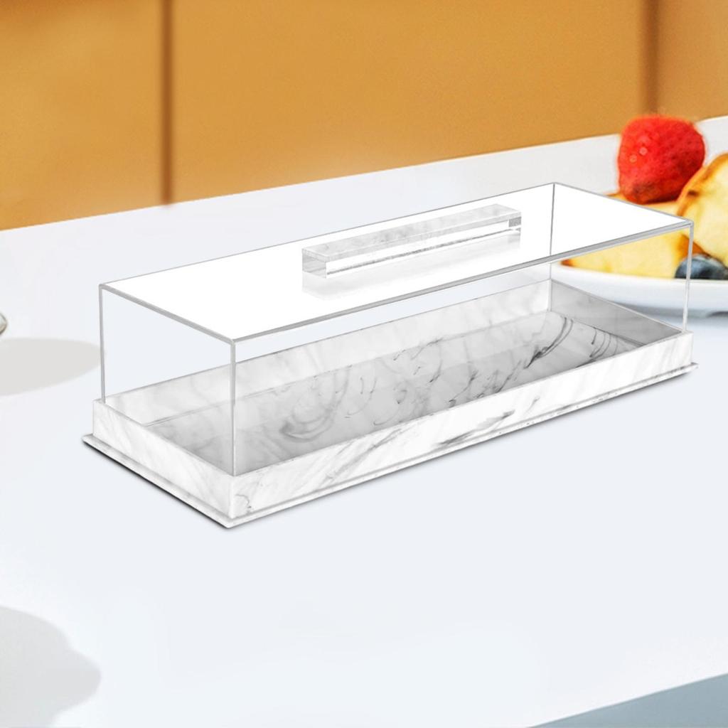 Vitrină Acrilică pentru Patiserie, Stivuibilă, Suport pentru Deserturi, Cutie de Transport pentru Delicii Coapte, Cheesecake-uri, Brioșe, Produse de Patiserie, Plăcinte