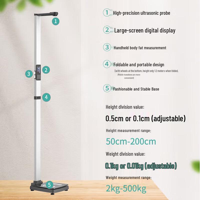 Shanghe Ultrasonic Height and Weight Measuring Scale (CN version)
