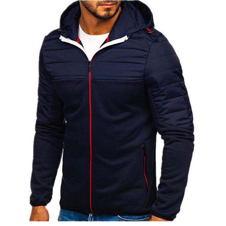 Spring And Autumn Men'S Hoodie Zipper Multi Pocket Hoodie Men'S Sports Thick Bottom Coat Versatile Fashion Casual Coat