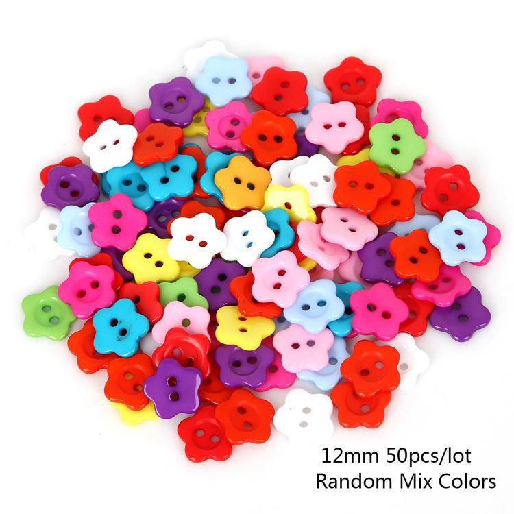 Colorful Plastic Button Set: Heart, Star, Butterfly, Round - DIY Jewelry Craft Accessories