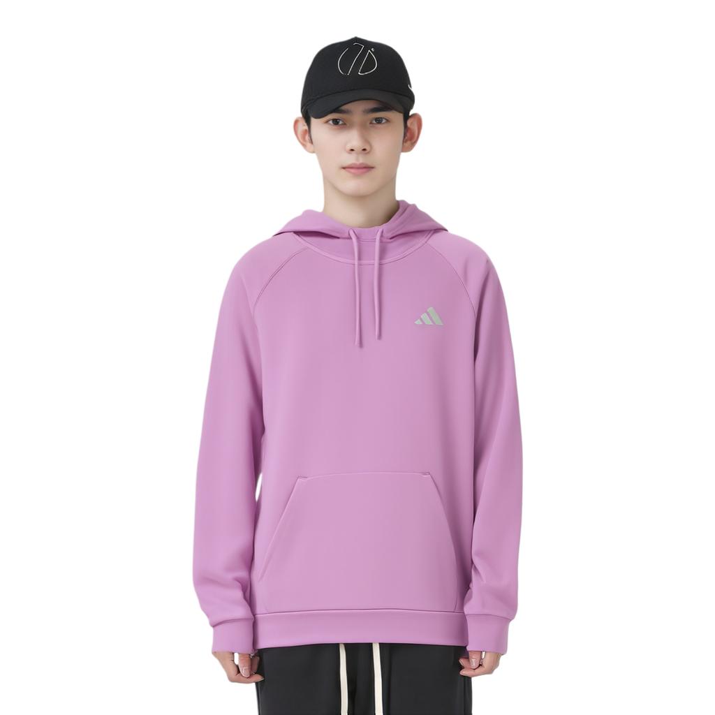 Adidas Comfortable Hooded Pullover Long Sleeve Sweatshirt Men Sweatshirts Purple IW8392