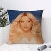 Bebe Rexha Cushion Cover Breathable Linen Pillow Cover Skin-Friendly Home Decor Pillowcase With Hidden Zipper