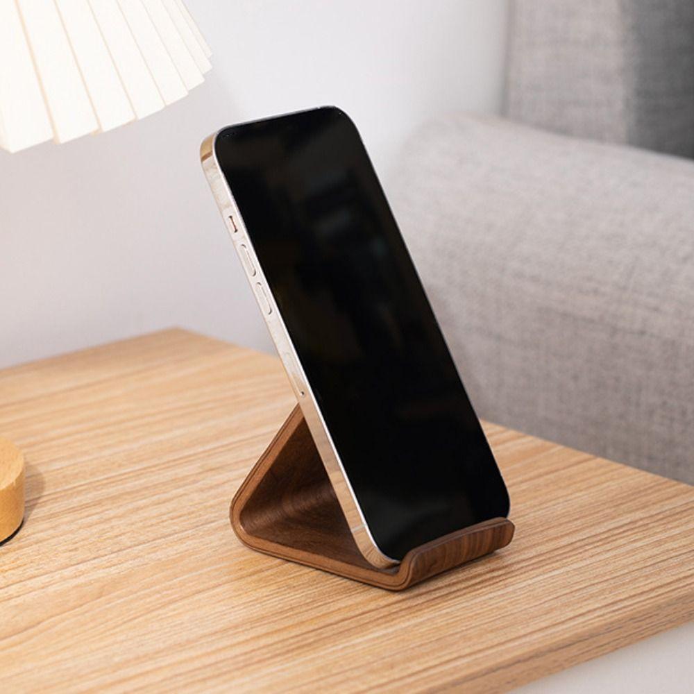 Stable Solid Wood Phone Holder Universal Smartphones Support Bracket  Mobile Accessories