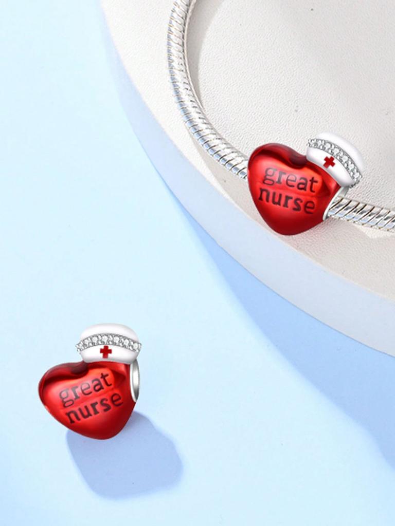 Charm Copper Colors Love Nurse First Aid Kitbead For Original Bracelet Diy Beads Charms Jewellery Making Gift For Women Styfne