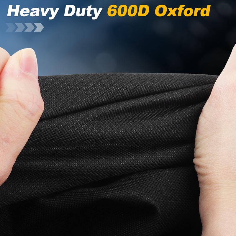 X Autohaux Outboard Motor Cover 600D Oxford Heavy Duty Boat Engine Cover Waterproof Boat Motor Semi-Cover Outboard Engine Cover