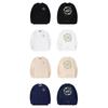 Wassup Rose Circle Letter Trendy Brand Crew Neck Sweatshirt for Men, New Heavyweight Pullover Top for Couples in Spring and Autumn