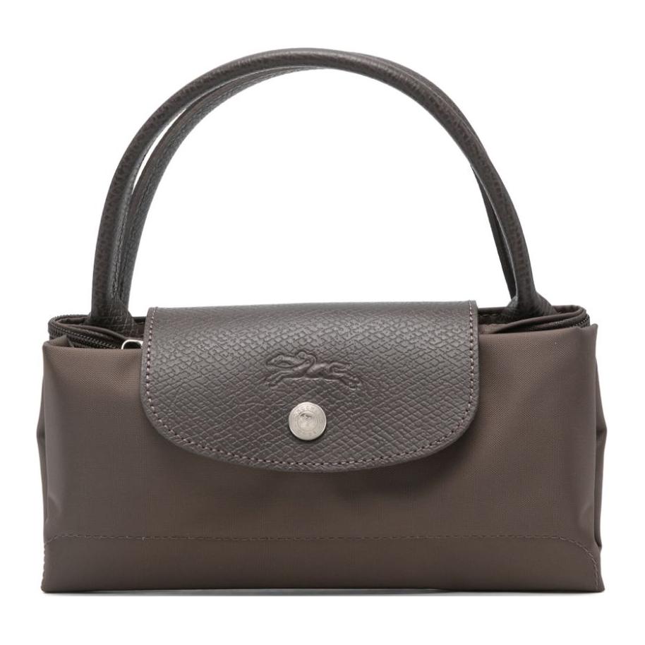 Longchamp Le Pliage Green Printed Logo Nylon Tote Bag Small Women Tote Mud L1621919813