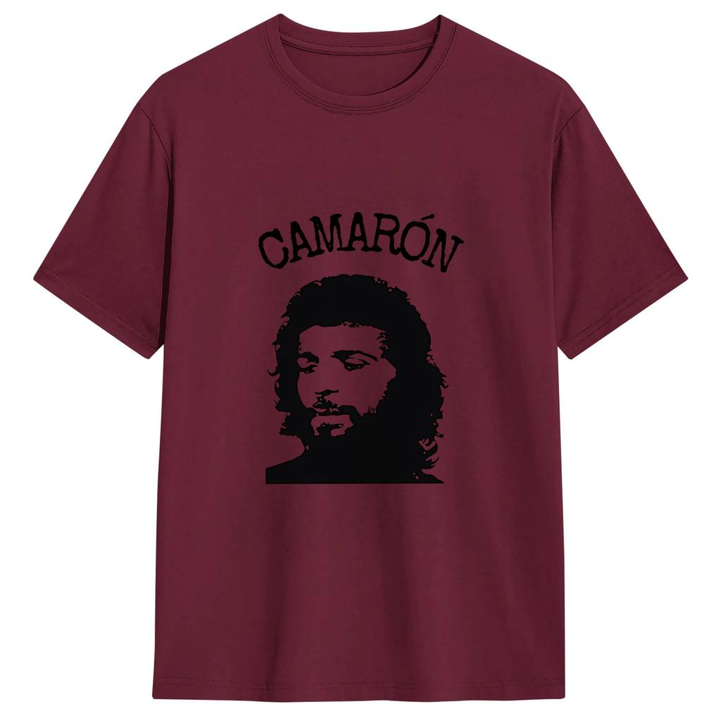 Camarone De La Isla T Shirt Summer Popular T Shirts Unisex Pure Cotton O Neck Oversized Tees Short Sleeve Vintage Tshirt