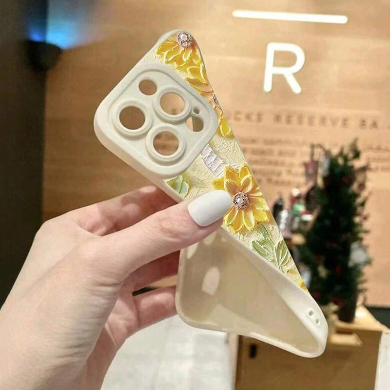 For Samsung Galaxy S26 A56 A55 A53 A54 A36 Case Daisy Sunflower Moon Pattern Phone Case For S25 Ultra S24 FE S23 S22 Plus Cover