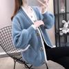 Cardigan Women Vintage Lovely Fashion Korean Simple V-neck Ladies Knitwear Long Sleeve All-match Fall Femme Sweaters