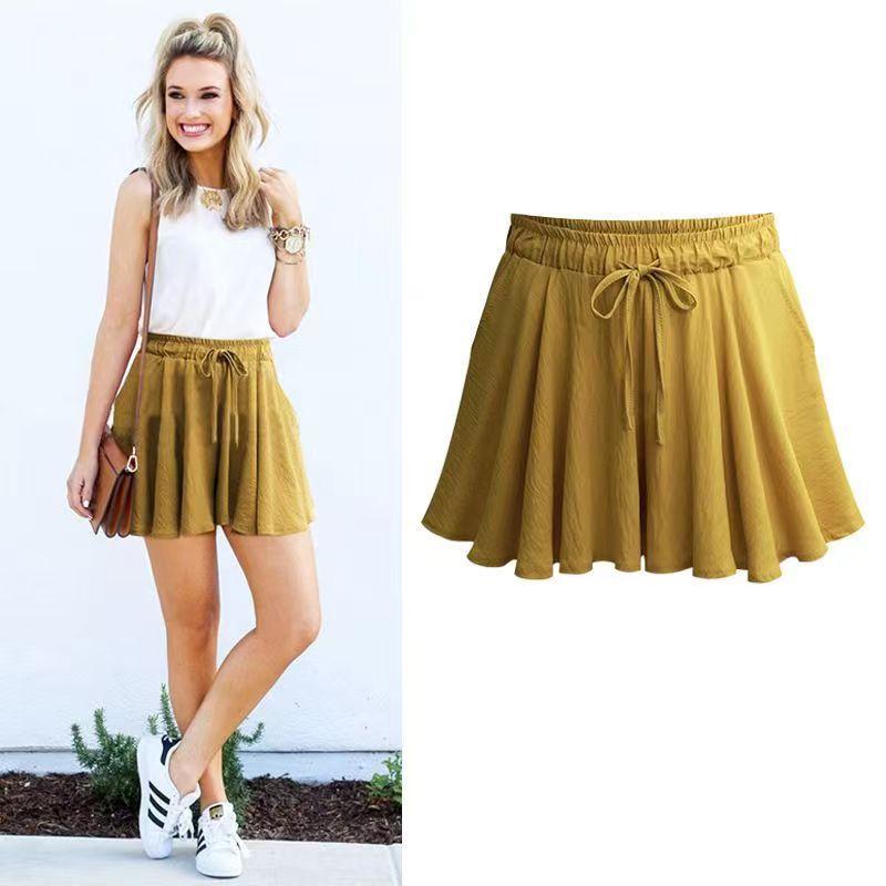 Large Size Fat MM Shorts Summer New Korean Version Casual Loose and Thin High Waist Wide Leg Pants