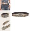 Punk Style Retro Embossed Flower Belt Y2k Cool Gothic Dark Belt Unisex