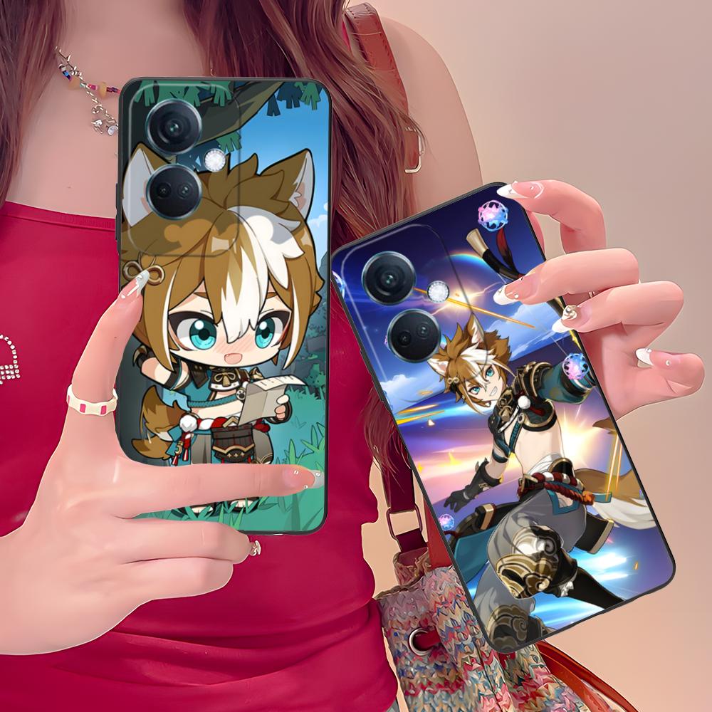 Game GI Gorou Mobile Phone Case for OPPO Find X9 X8 X7 X6 X5 X3 X2 Plus s Pro Ultra Lite Colorful Printing Cover Pretty Luxury
