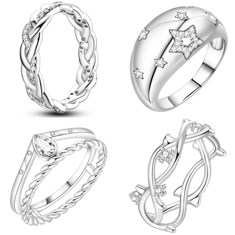 Anello Chiuso Intrecciato Semplice Lucido per Dita di Donna Gioielli Personalizzati Regali Trendy per Feste