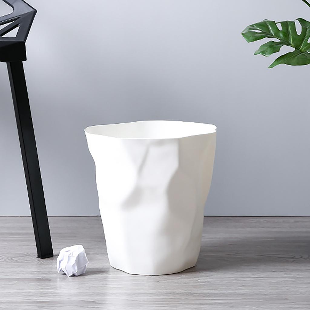 Round Garbage Container Bin Large Capacity Trash Bin Can Wastebasket for Household Bathroom