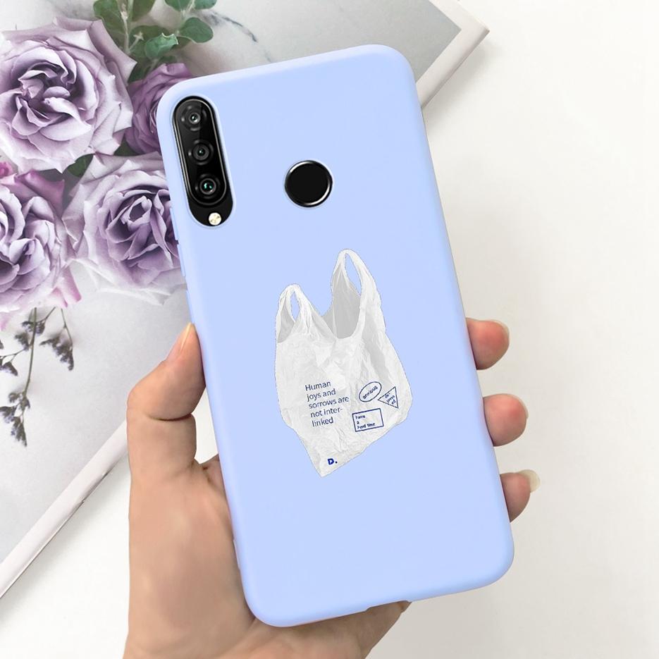 For Huawei P30 Lite Case Cute Fashion Carton Cover Soft Silicone Phone Case For Huawei P30 Pro P 30 Lite P30Lite Back Cover Bags