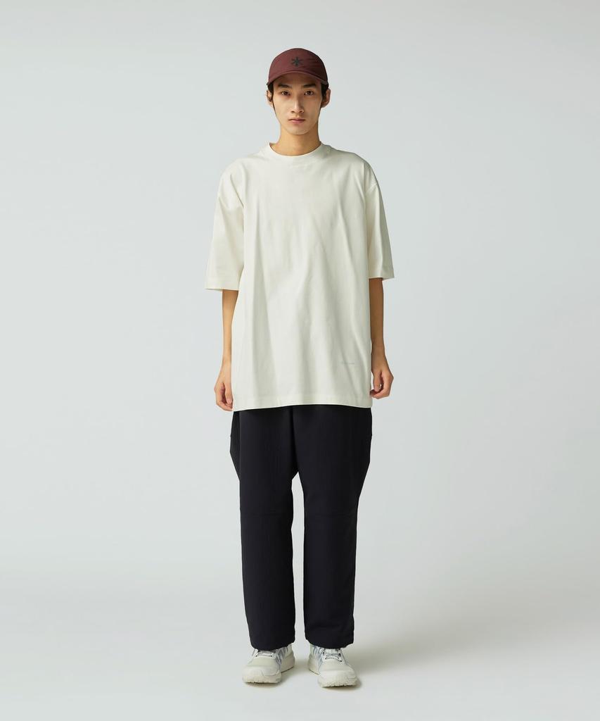 Snow Peak Organic Cotton Mercerized Short Size White T-Shirt TS-25AU001, Sleeve, Men's/Women's, S,