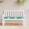 Garden Bench Cushion Leaf Pattern 120 x 50 x 7 cm Oxford Fabric