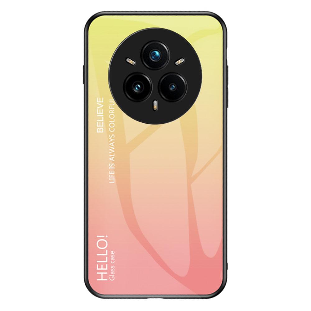 For Realme 14 Pro+ 5G Case Anti-Scratch Tempered Glass+PC+TPU Phone Cover