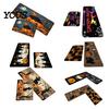 Indoor Entrance Mat 2Pcs/Set Halloween Kitchen Rugs, Anti Slip Absorbent Floor Mats, Pumpkin Black Cat Ghost Designs, Decorative Rugs for Living