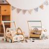 Mamimami Home Baby Holz Schiebe Klapper Indoor Perfekt für 1. Geburtstagsgeschenke Wagen, Spielzeug, Multifunktional, Verwendung,