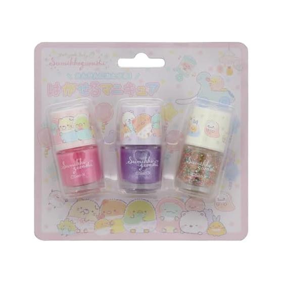 Set of 3 removable nail polish Sumikko Gurashi PK