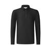 New FILA Knitted Fabric Long-Sleeved Polo Shirt Men's Pitch Black A11M515208FBK